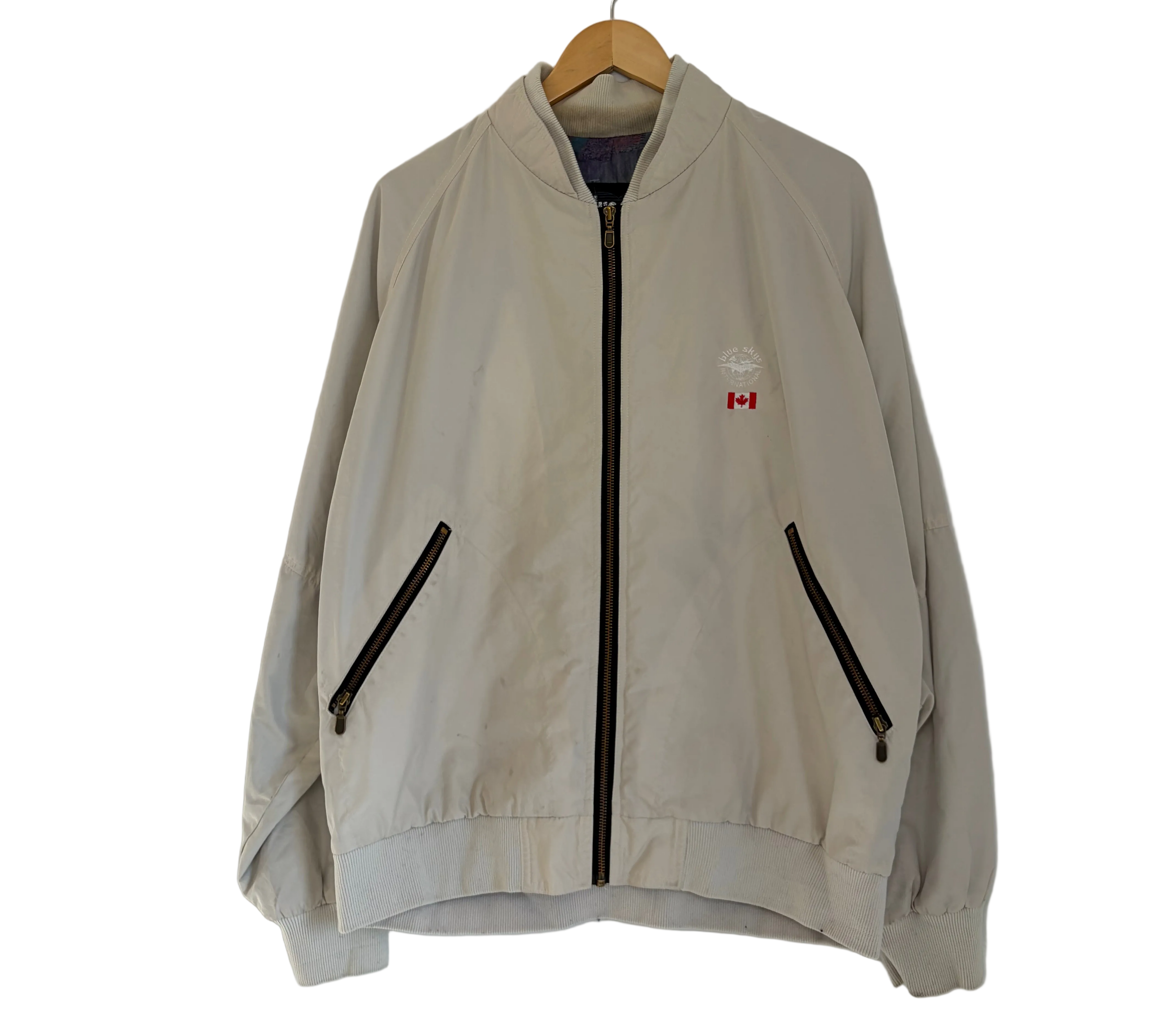 2A-11-CH Beige Blue Sky Canadian Zip Up