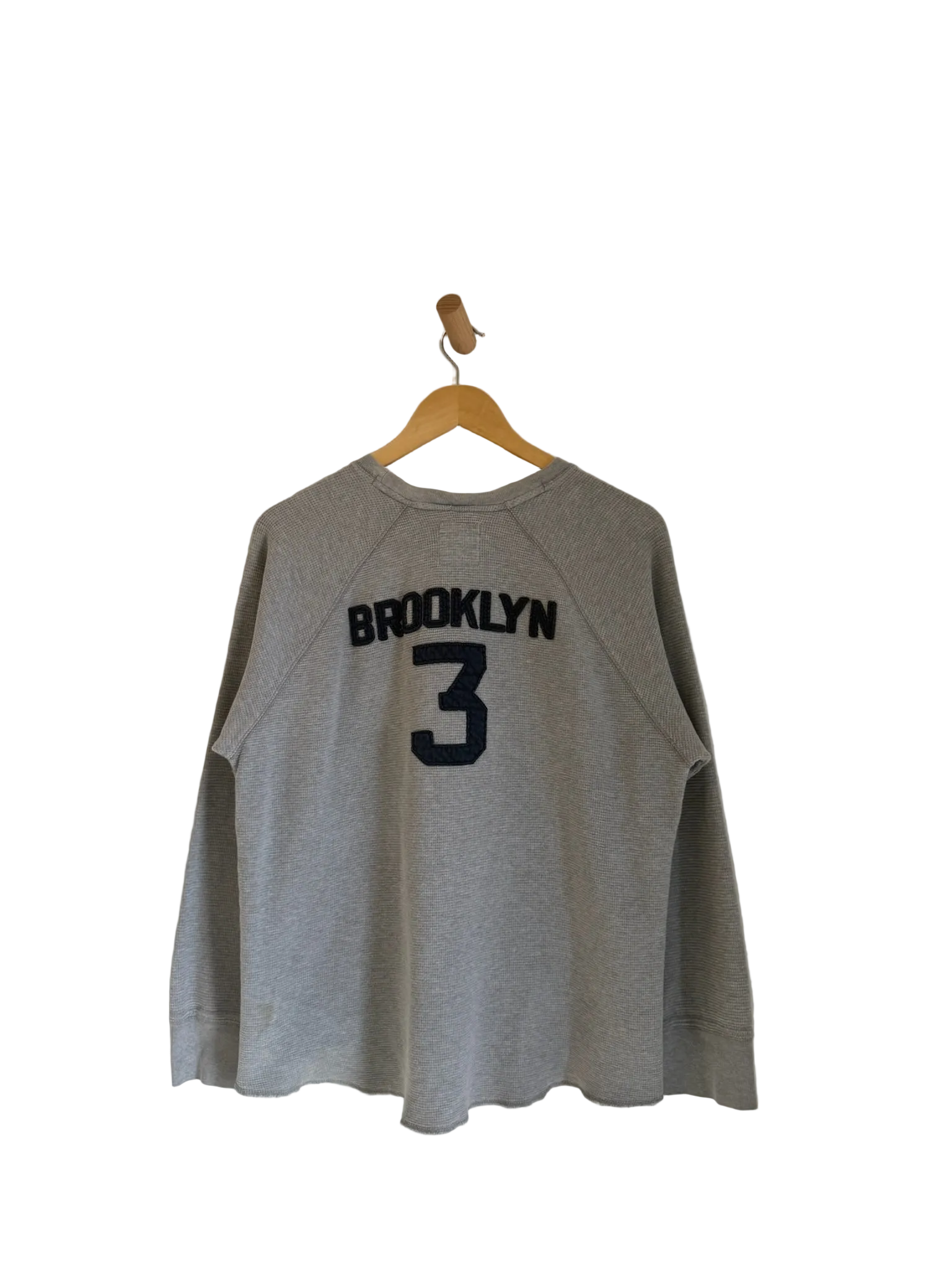 3A-110-CH Grey New York Textured Crewneck