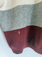 3A-118-CH Grey Striped Button Up Sweater