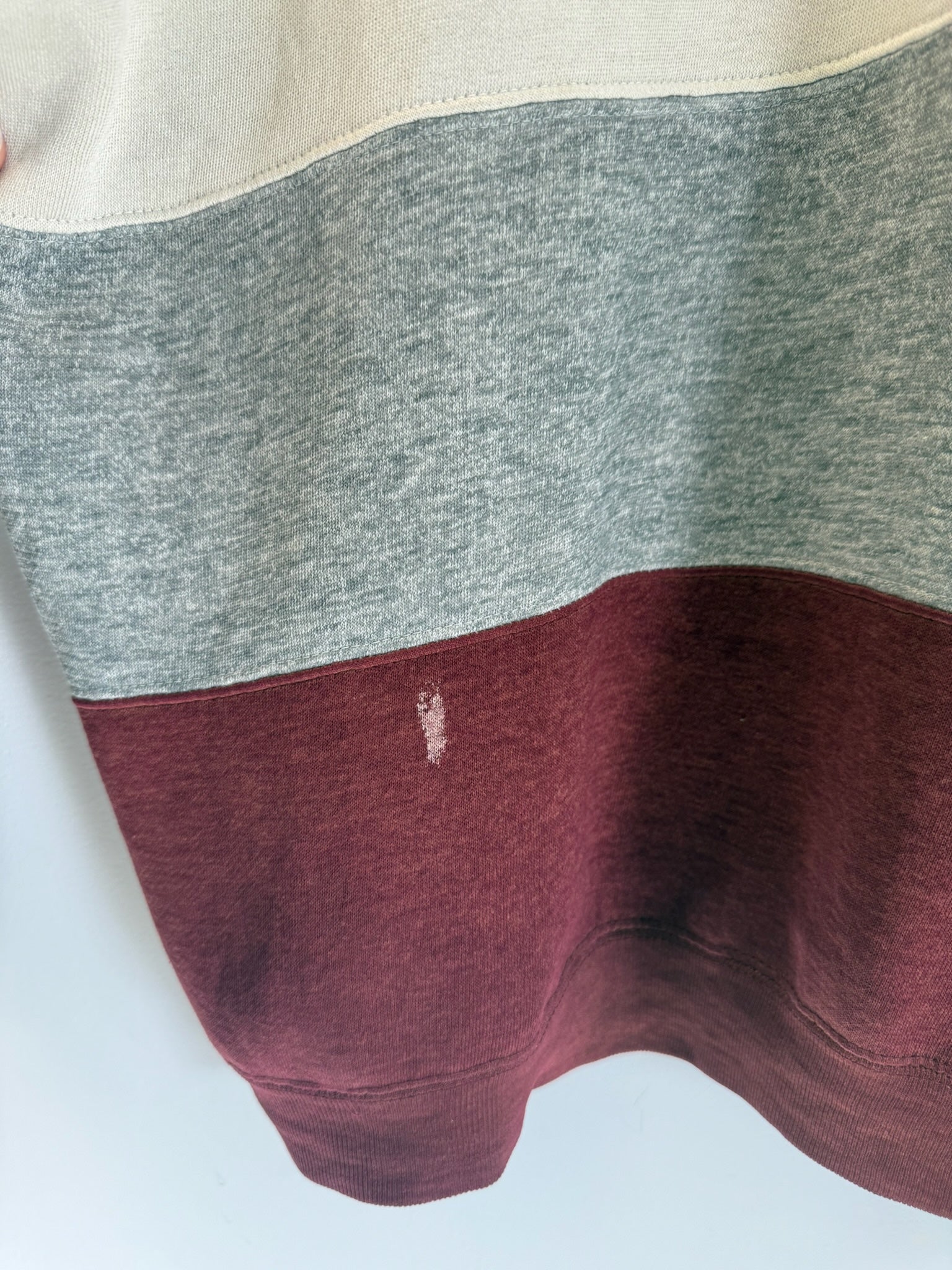 3A-118-CH Grey Striped Button Up Sweater
