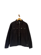 3A-126-CH Black Corduroy Zip Up Jacket