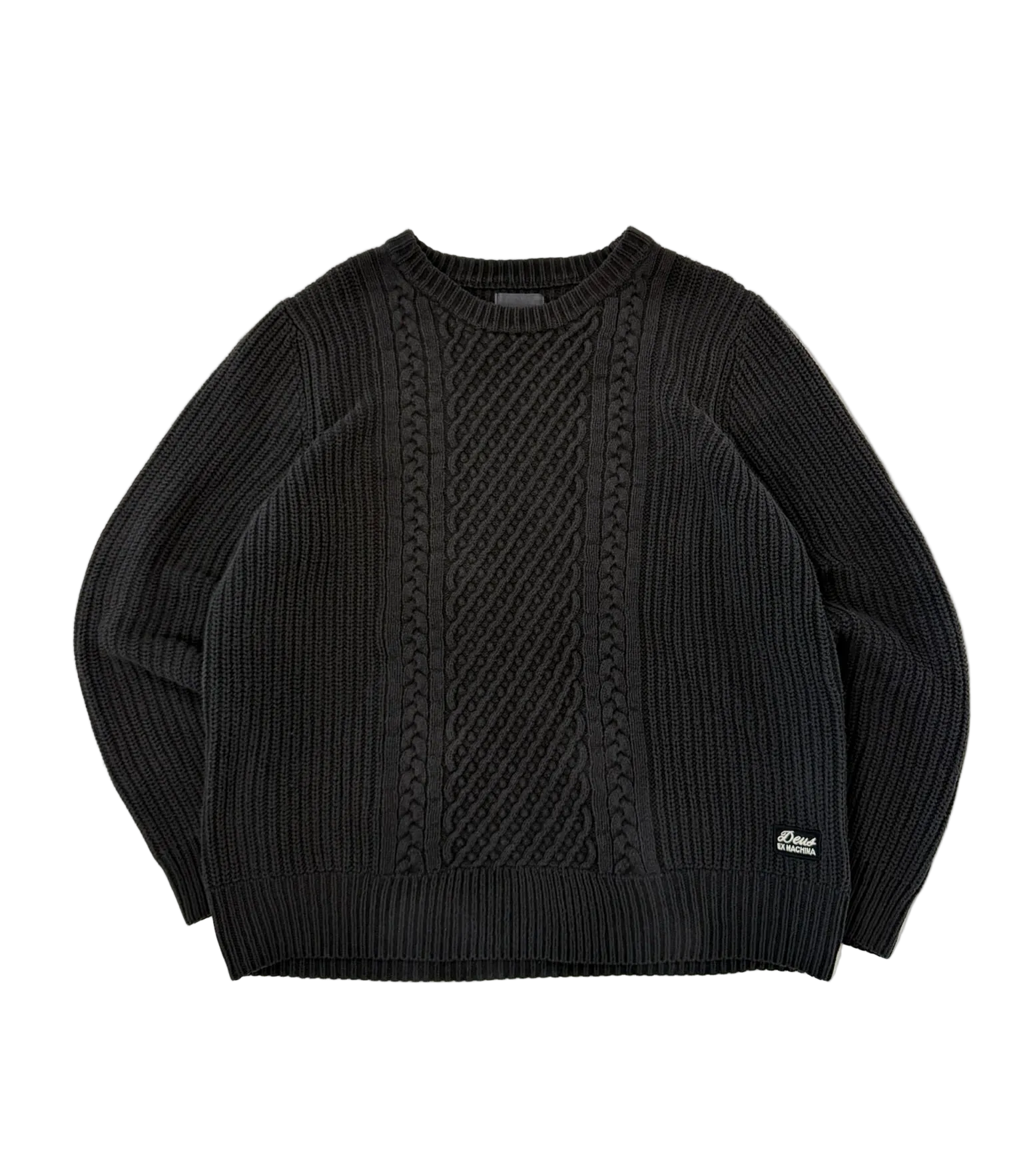 1A-122-CH Black Deus Knit