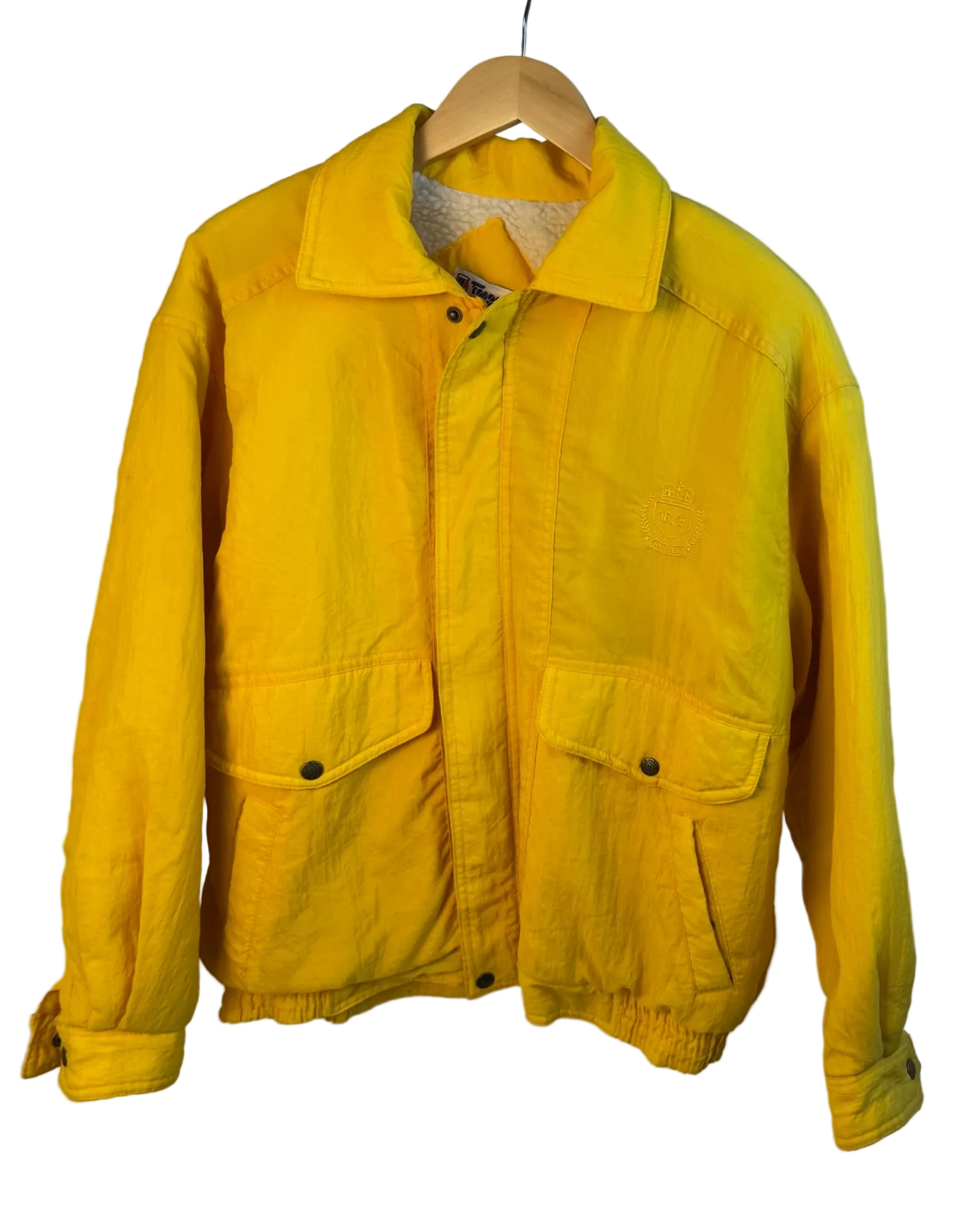 11-227 Yellow Fleece Lined Jacket