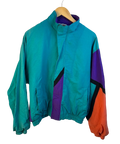 11-618-CH Retro Teal & Purple Windbreaker