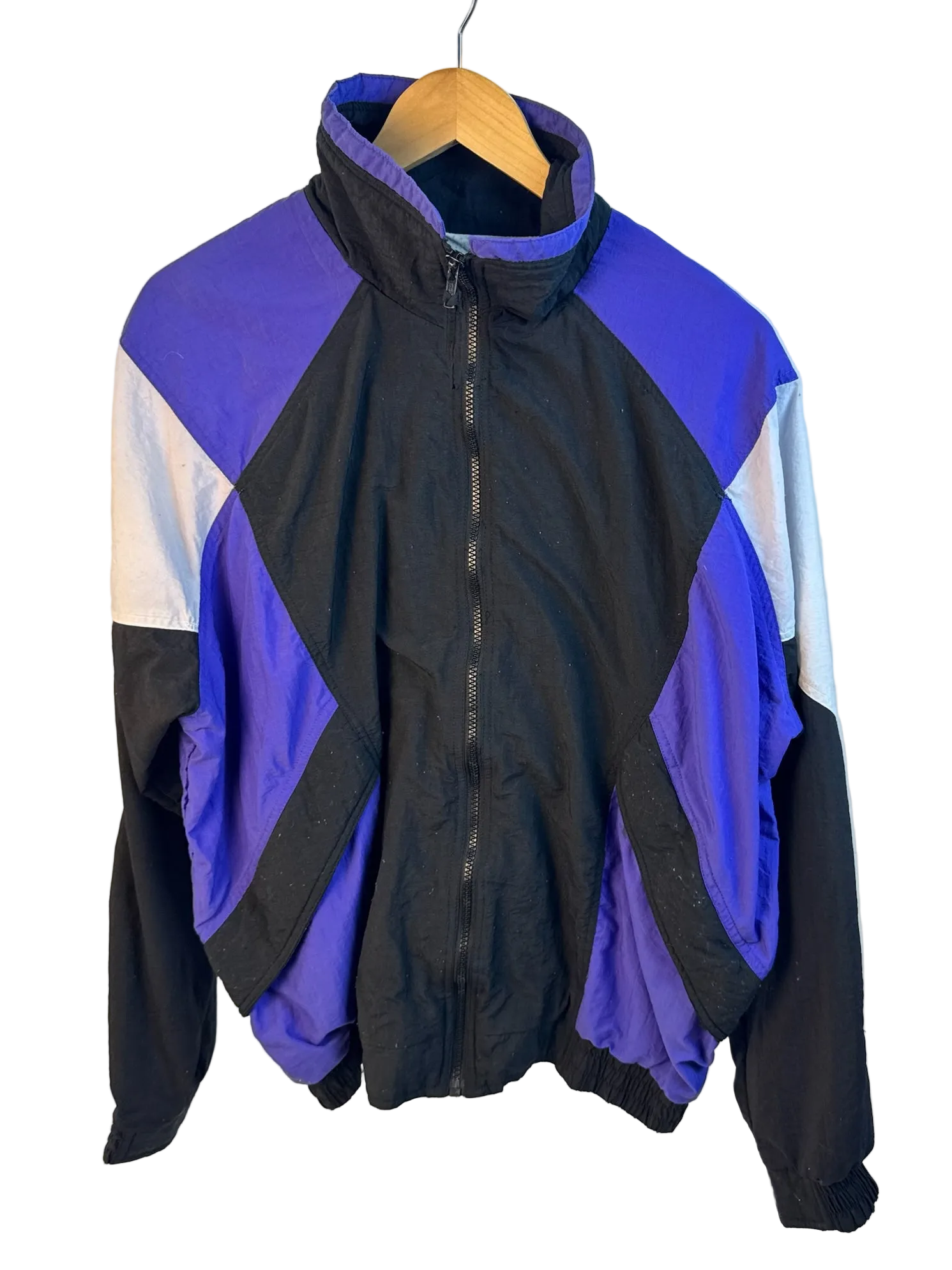 11-5-CH Black Zip Up Windbreaker Jacket