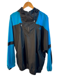 11-4-CH Black and Blue Puma Quarter Zip Windbreaker Jacket