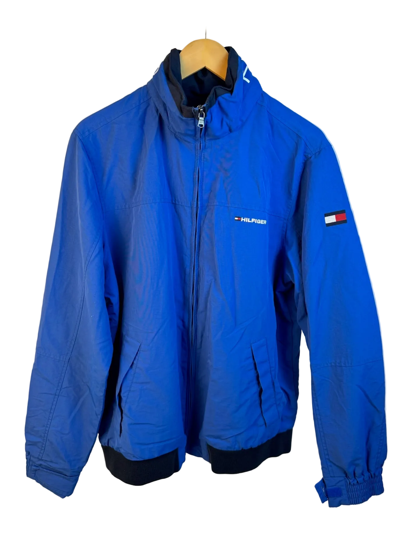 11-636-CH Blue TH Zip Windbreaker
