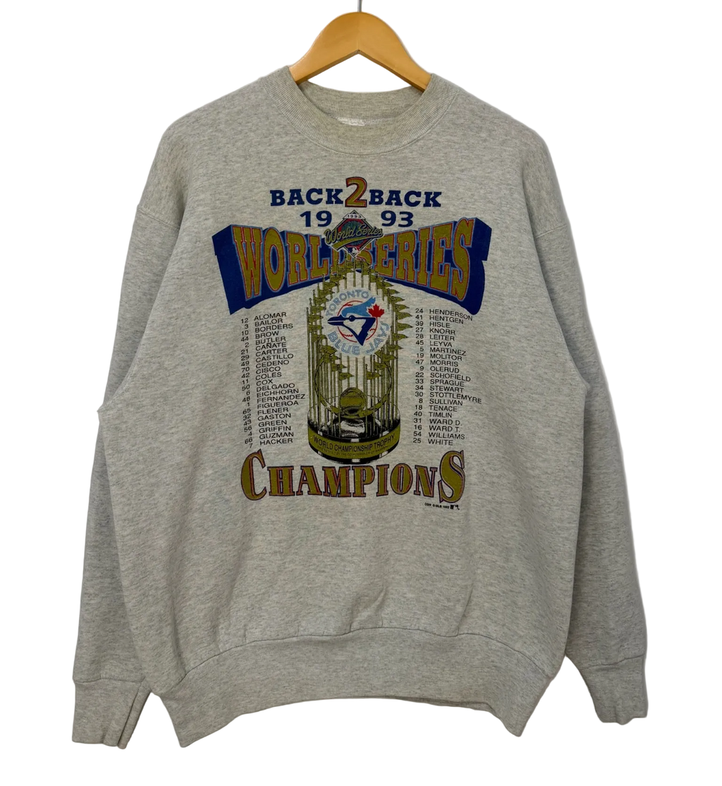 1A-198-CH Blue Jays Back 2 Back Champions Grey Crew