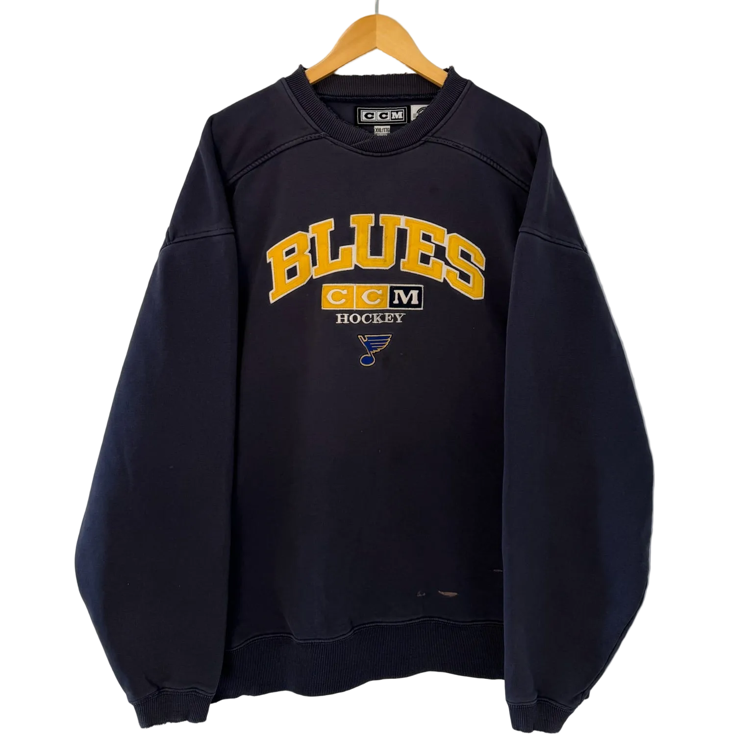 1A-80-CH St. Louis Blues Navy Crewneck