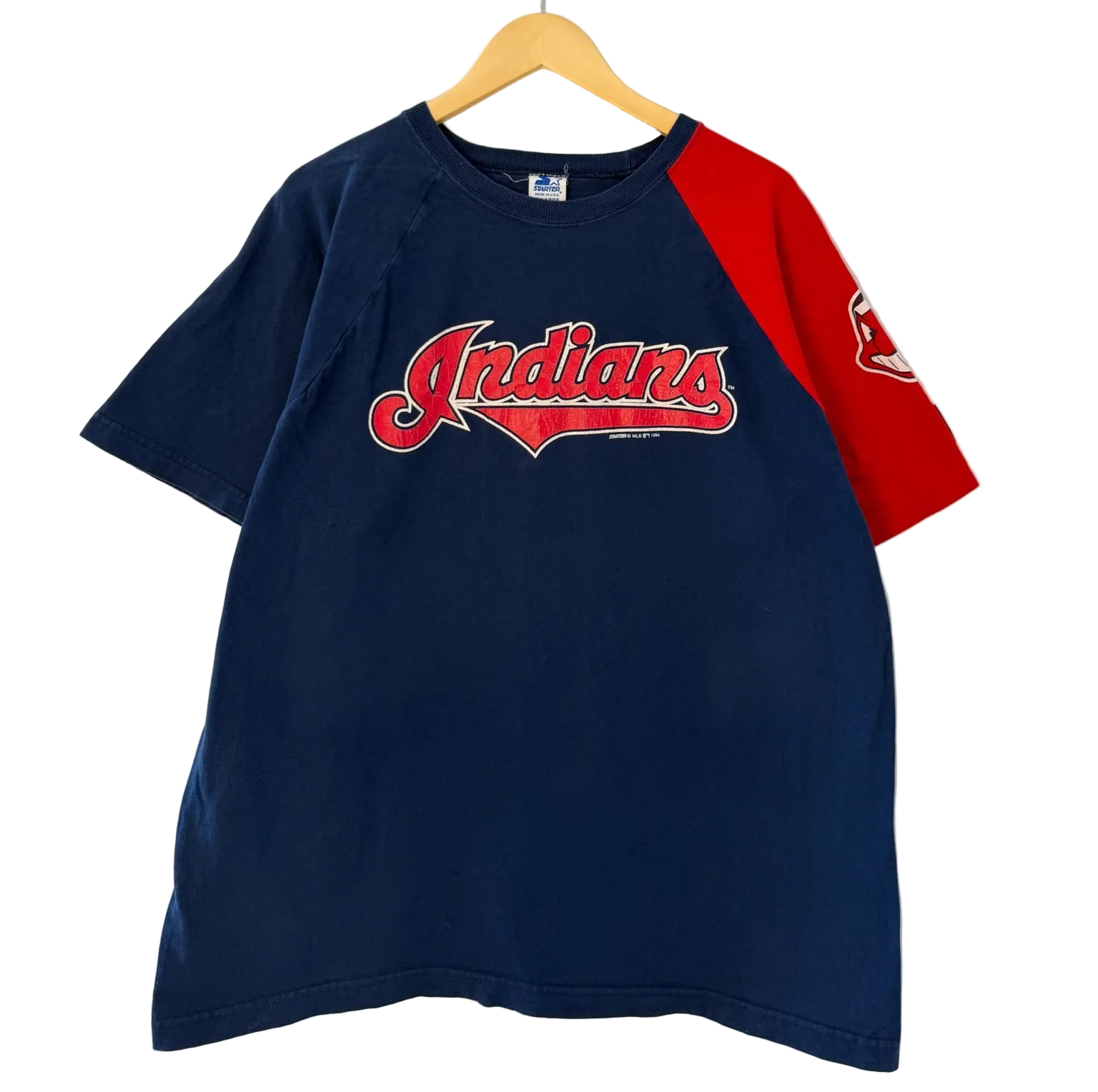 1A-26-CH Navy Cleveland Baseball tee