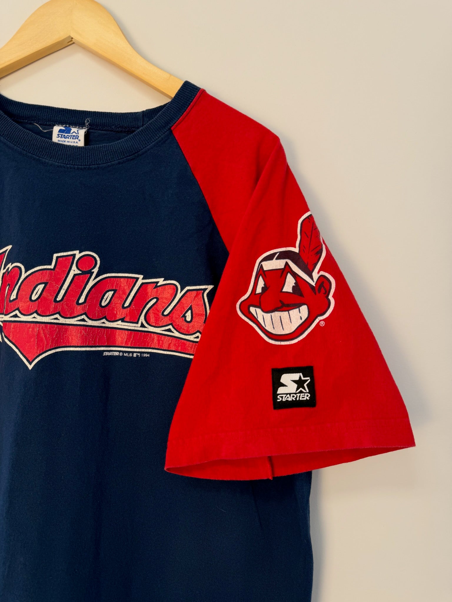 1A-26-CH Navy Cleveland Baseball tee