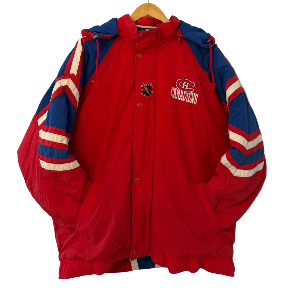 1A-208-CH Red & Blue MTL Canadiens Sports Puffer