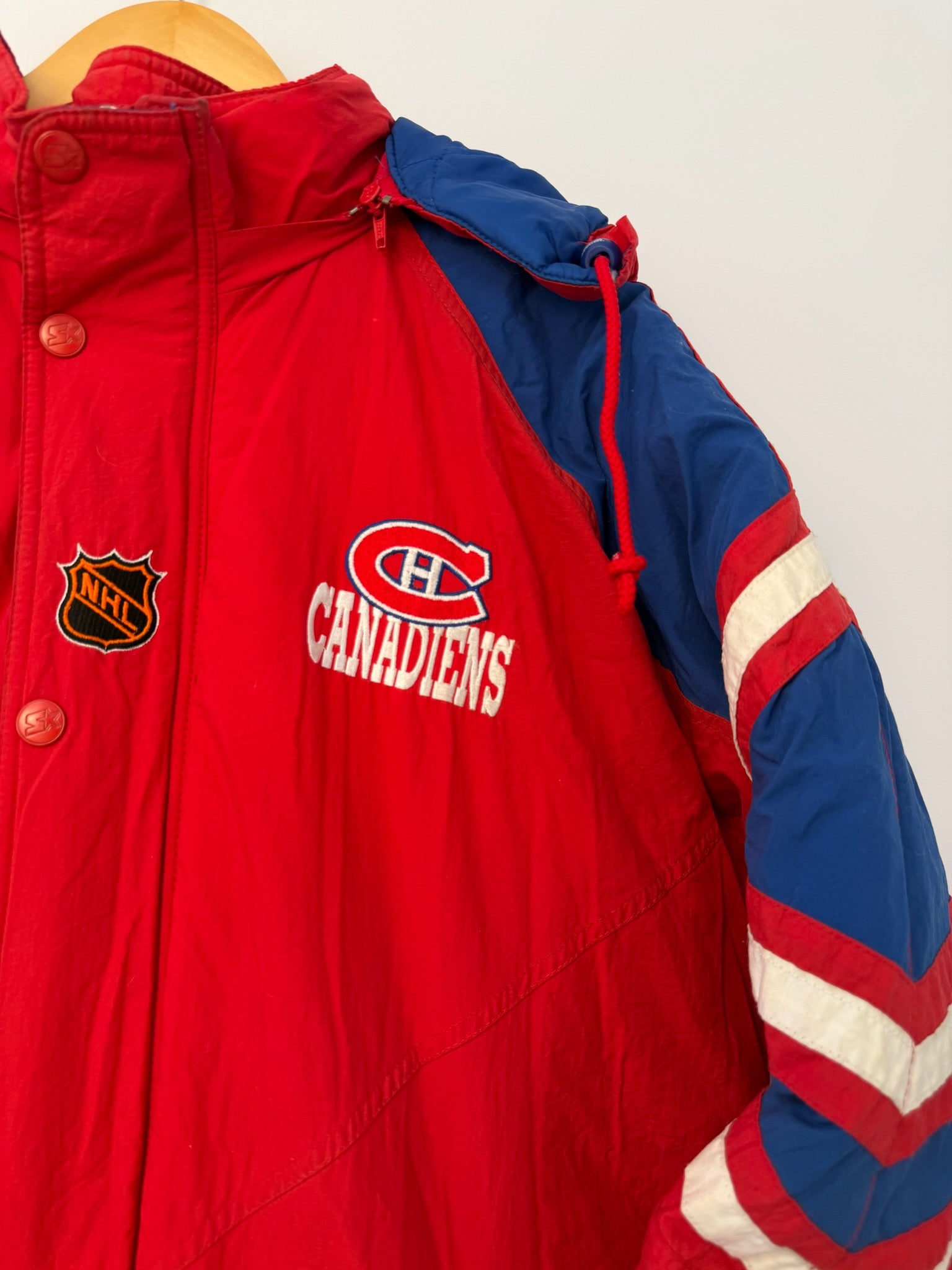 1A-208-CH Red & Blue MTL Canadiens Sports Puffer