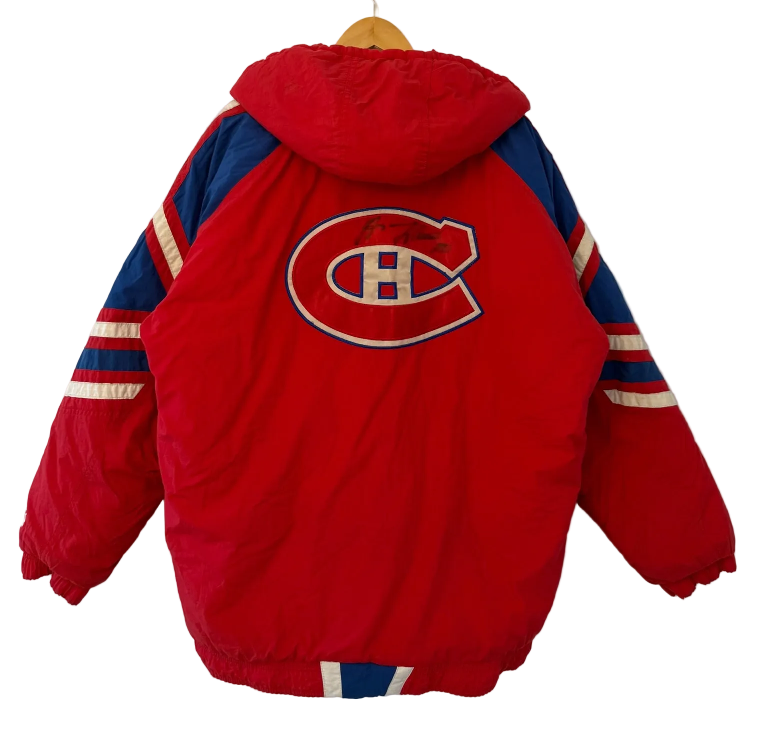 1A-208-CH Red & Blue MTL Canadiens Sports Puffer