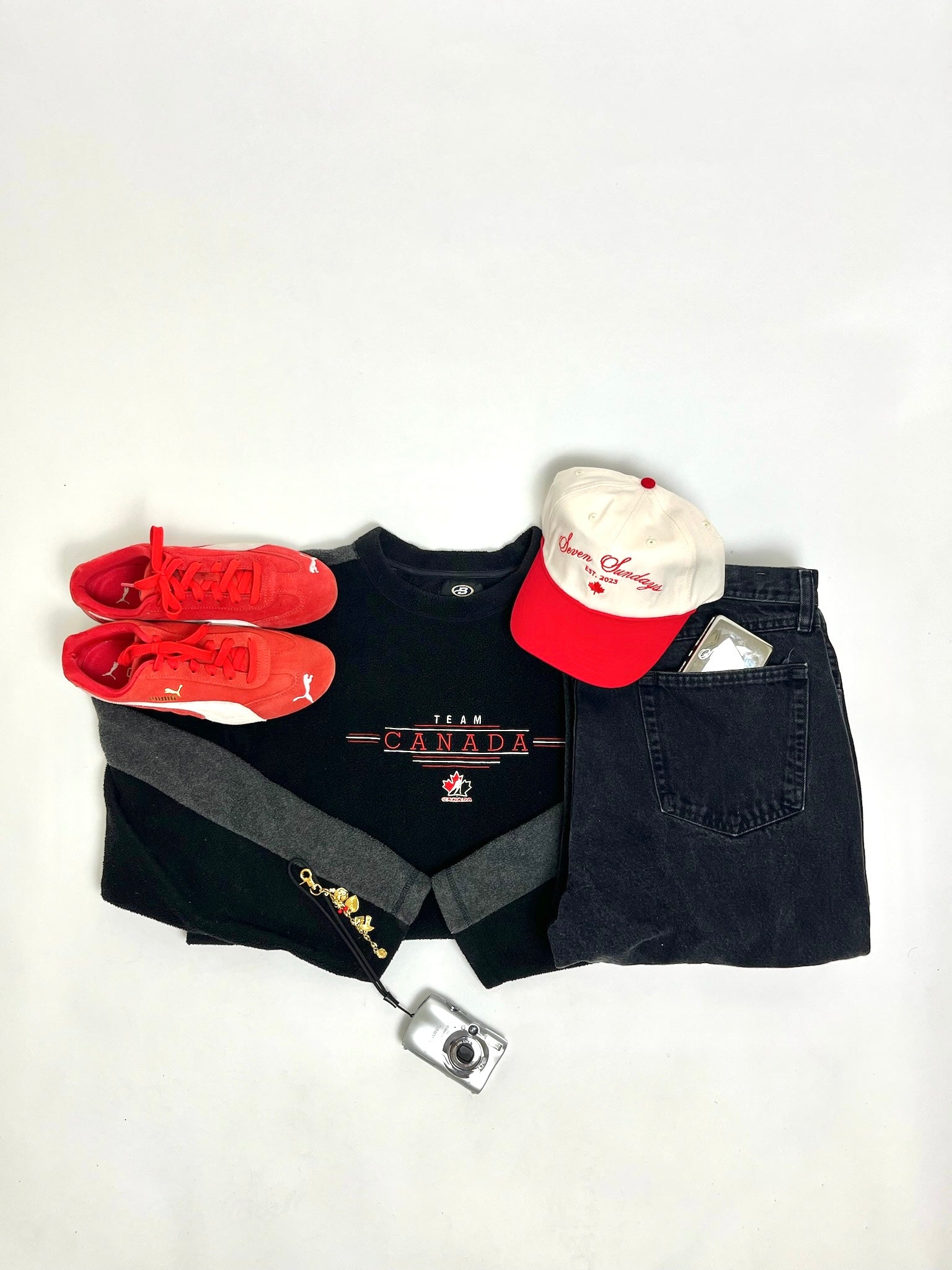 1A-95-CH Black Canada Fleece