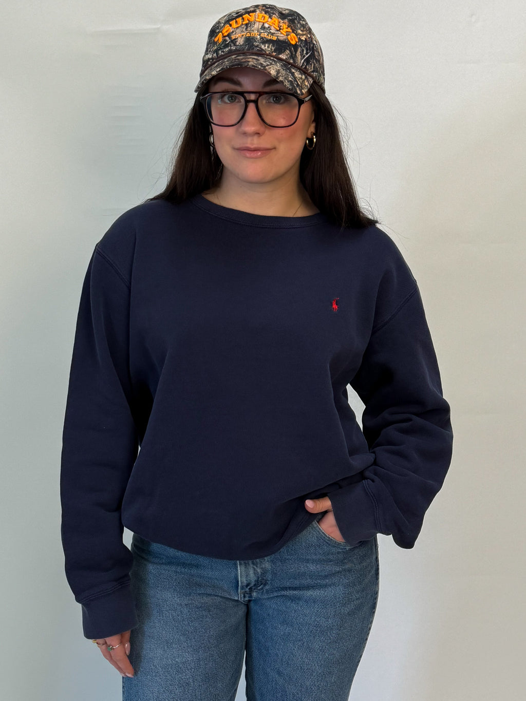 1A-81-CH Navy Ralph Lauren Crewneck