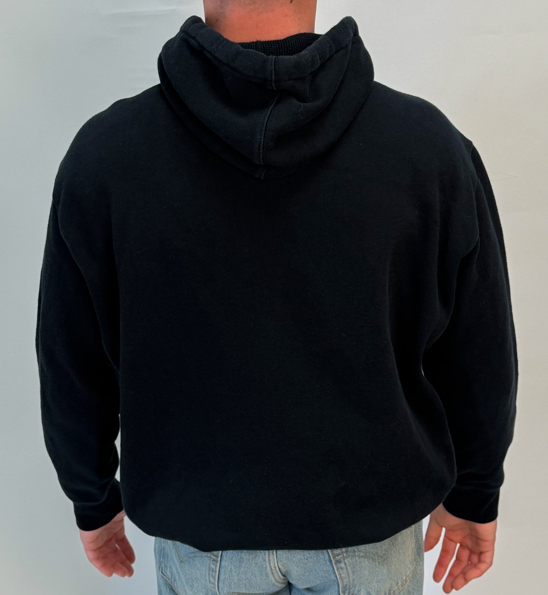 1A-136-CH Navy Polo Zip Up Sweater