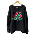 11-785-CH Black 91st Grey Cup Graphic Crewneck