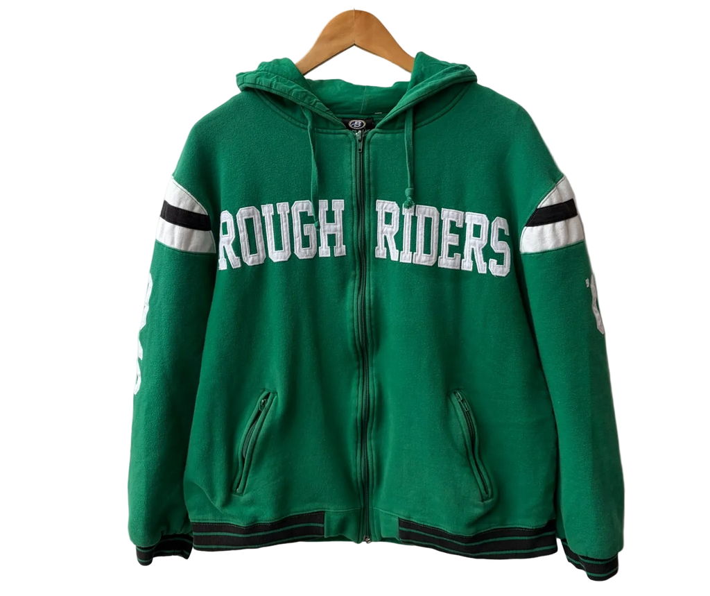 Riders Green Varsity Zip Up