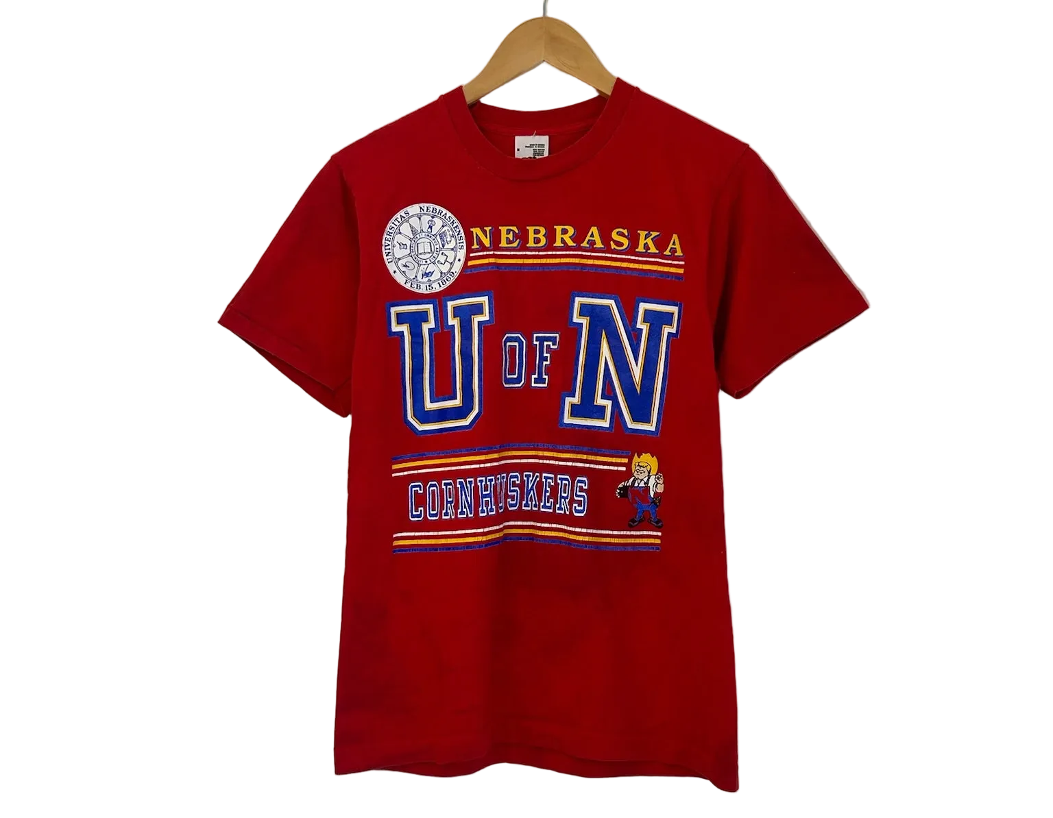 1A-160-CH Red U of N Cornhuskers Tee