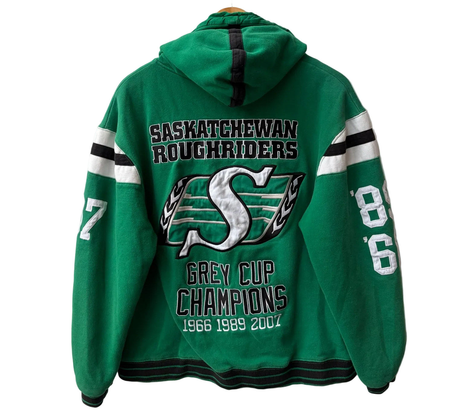 Riders Green Varsity Zip Up