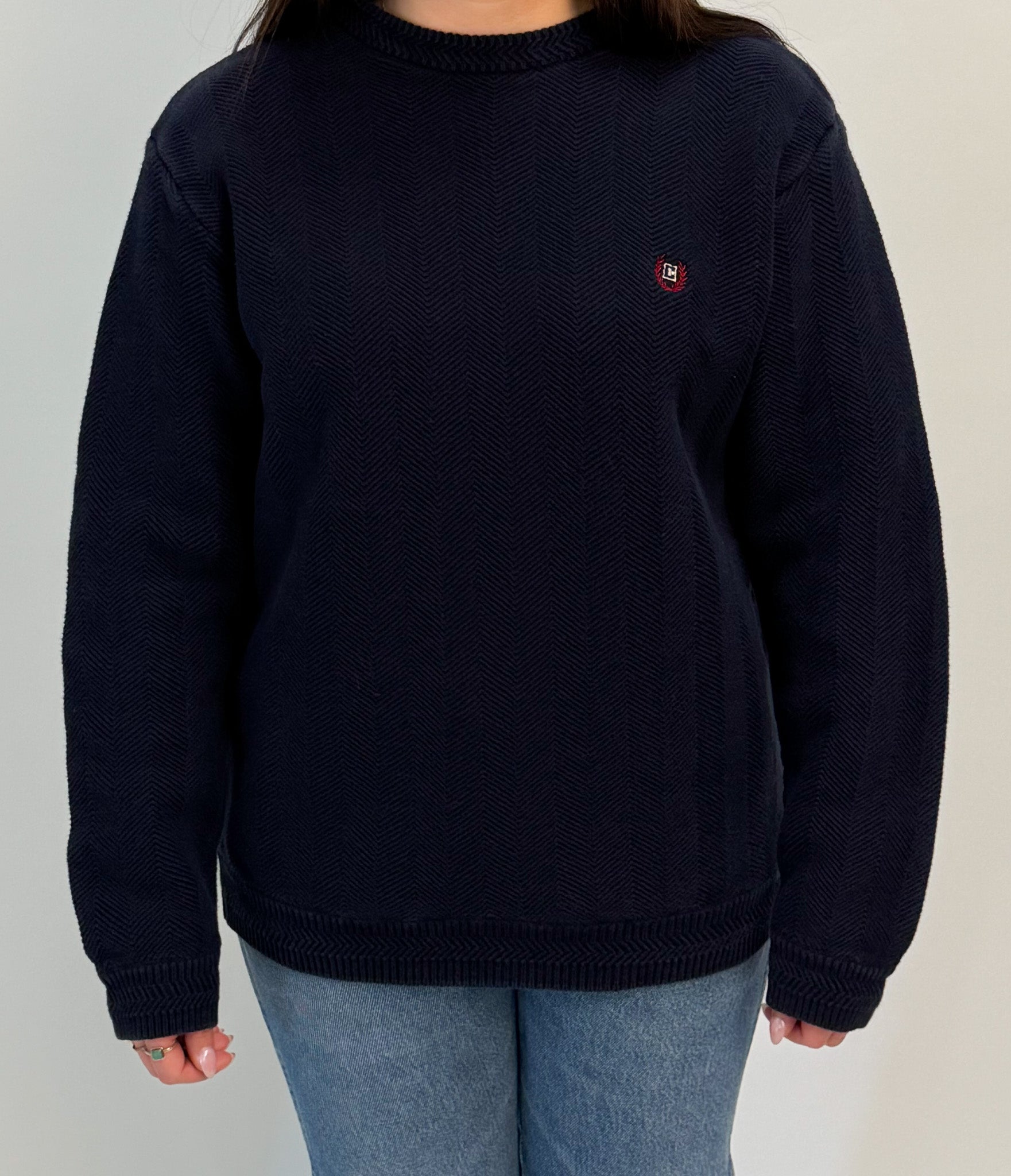 1A-106-CH Navy Chaps Sweater