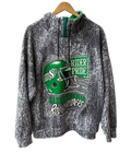 11-804-CH Grey and Green Rider Pride Quarter Zip