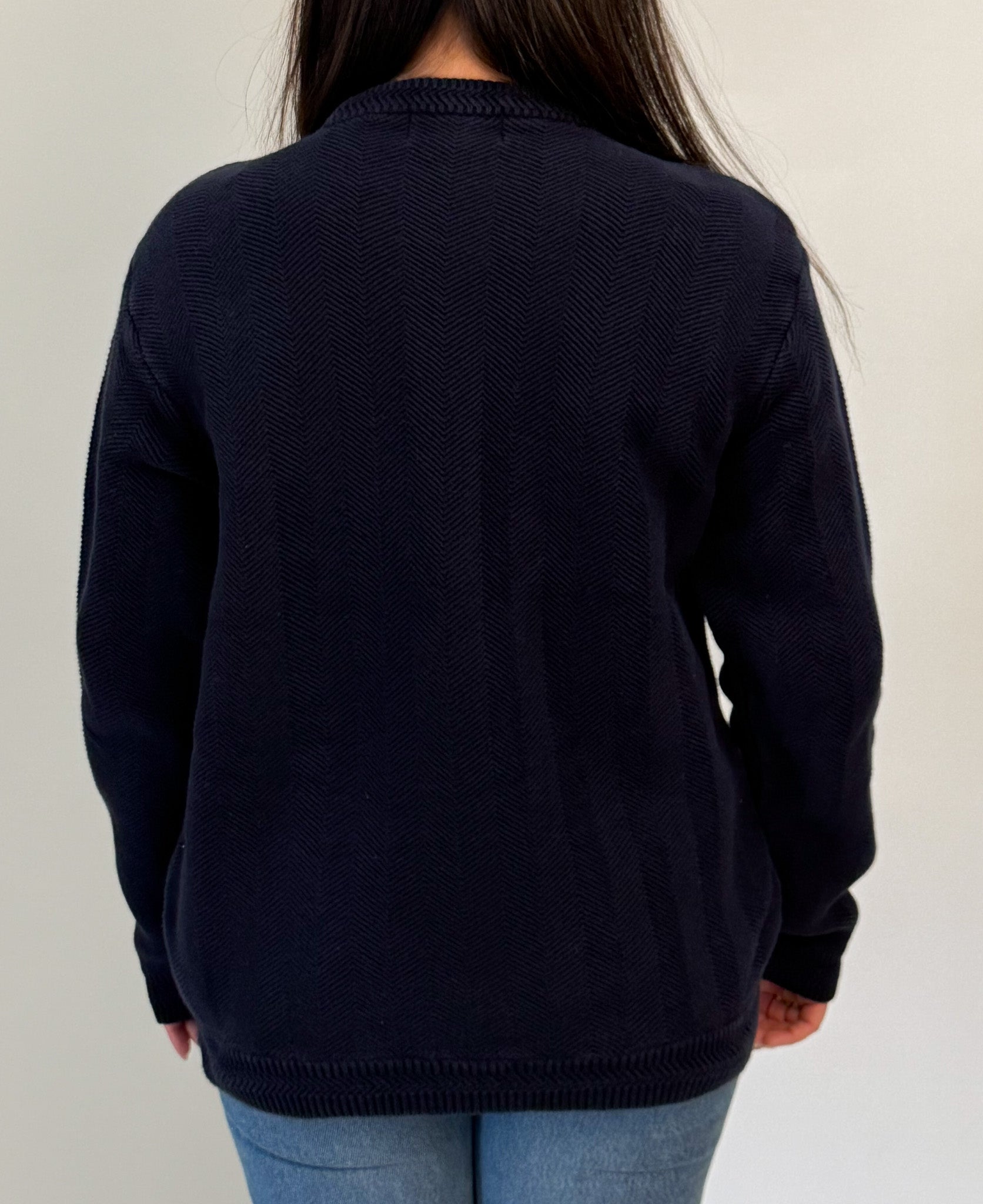 1A-106-CH Navy Chaps Sweater