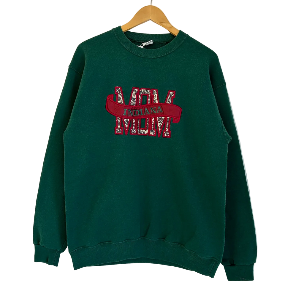 1A-75-CH Green Indiana Mom Crewneck