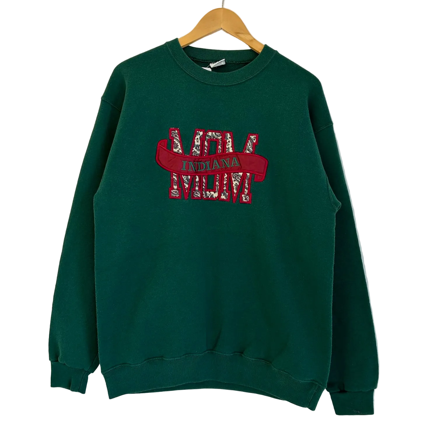 1A-75-CH Green Indiana Mom Crewneck