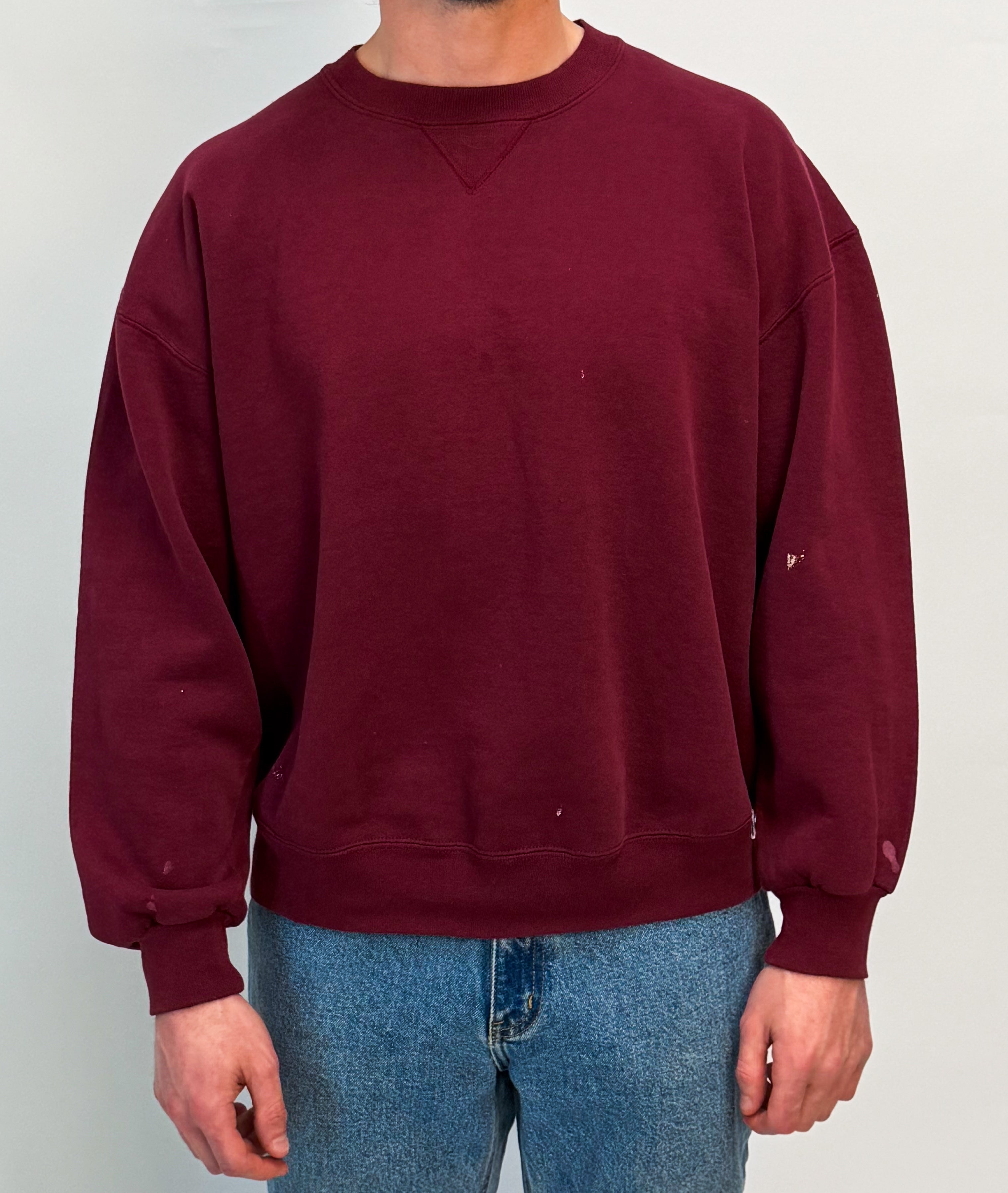 1A-71-CH Maroon Russell Athletic Crewneck