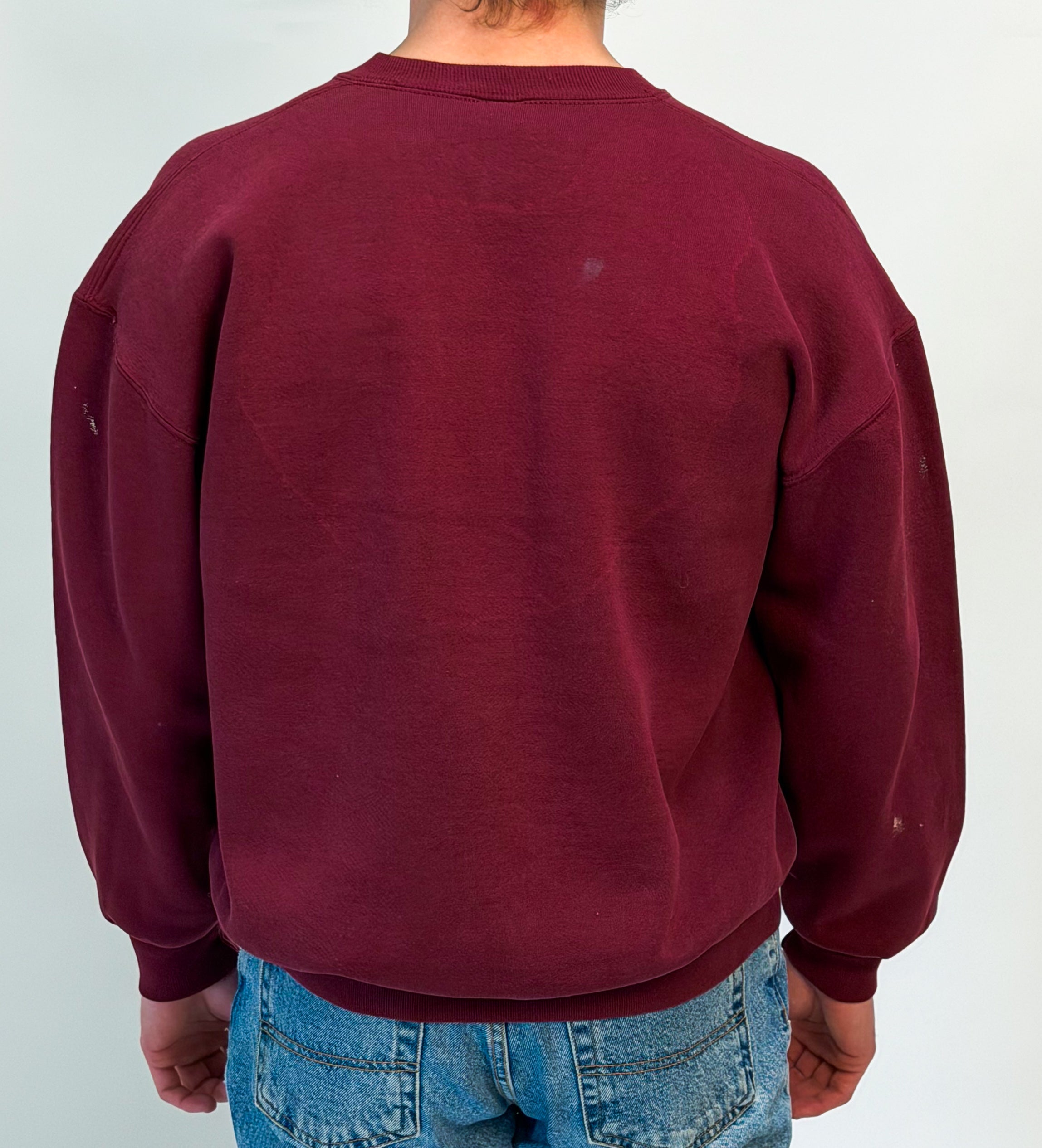 1A-71-CH Maroon Russell Athletic Crewneck