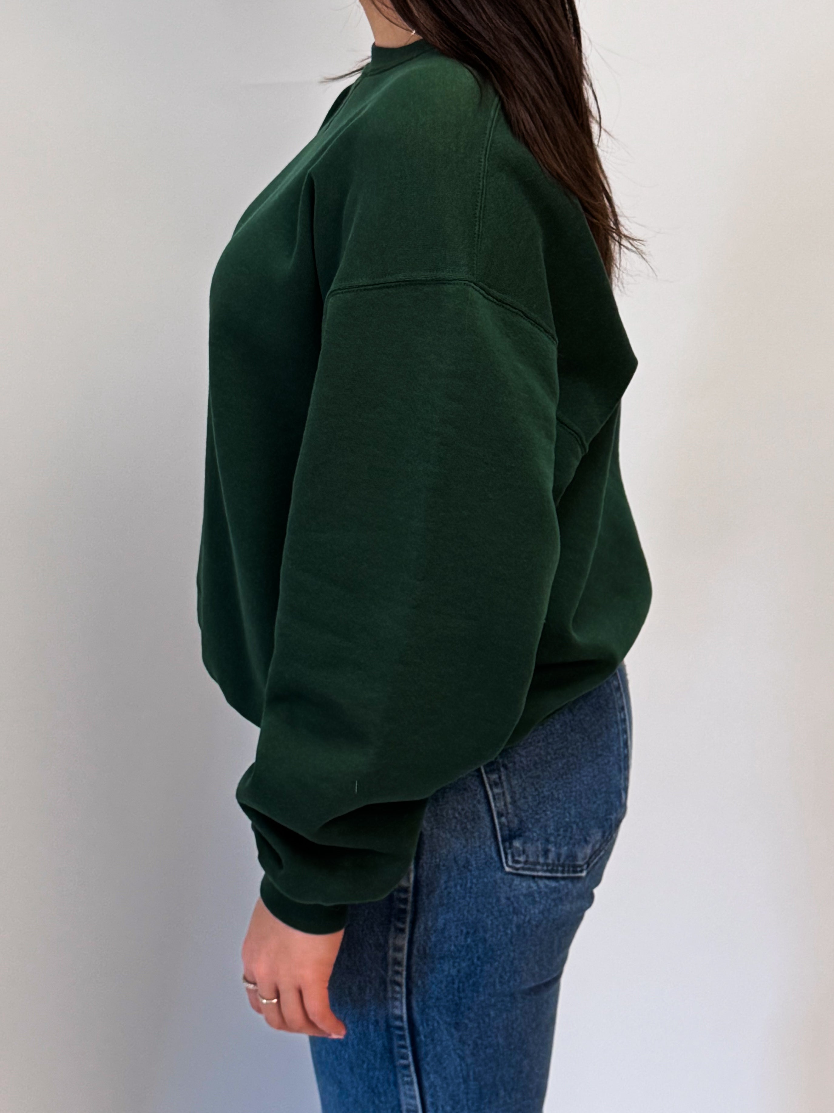 1A-76-CH Green Russell Crewneck