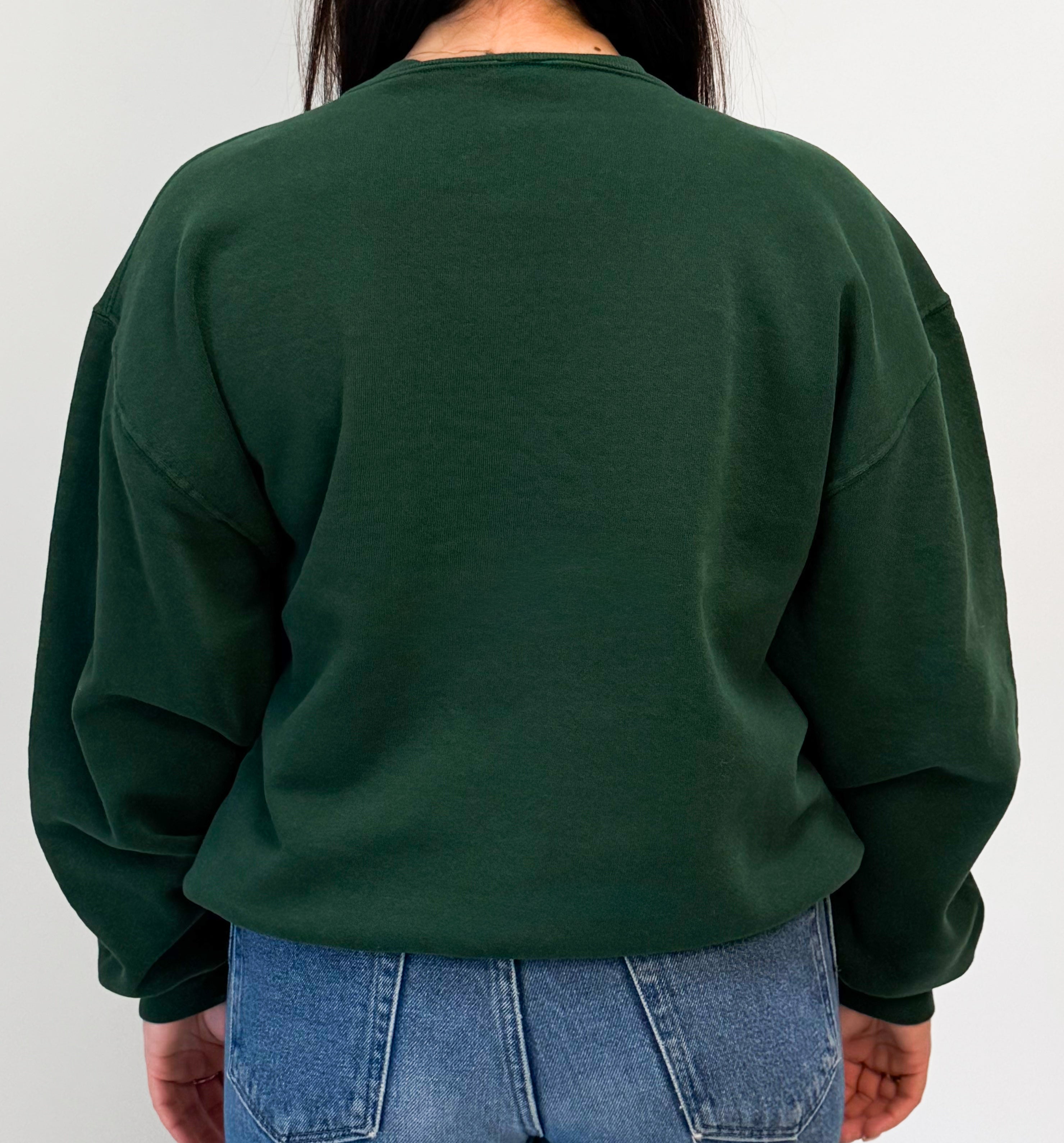 1A-76-CH Green Russell Crewneck