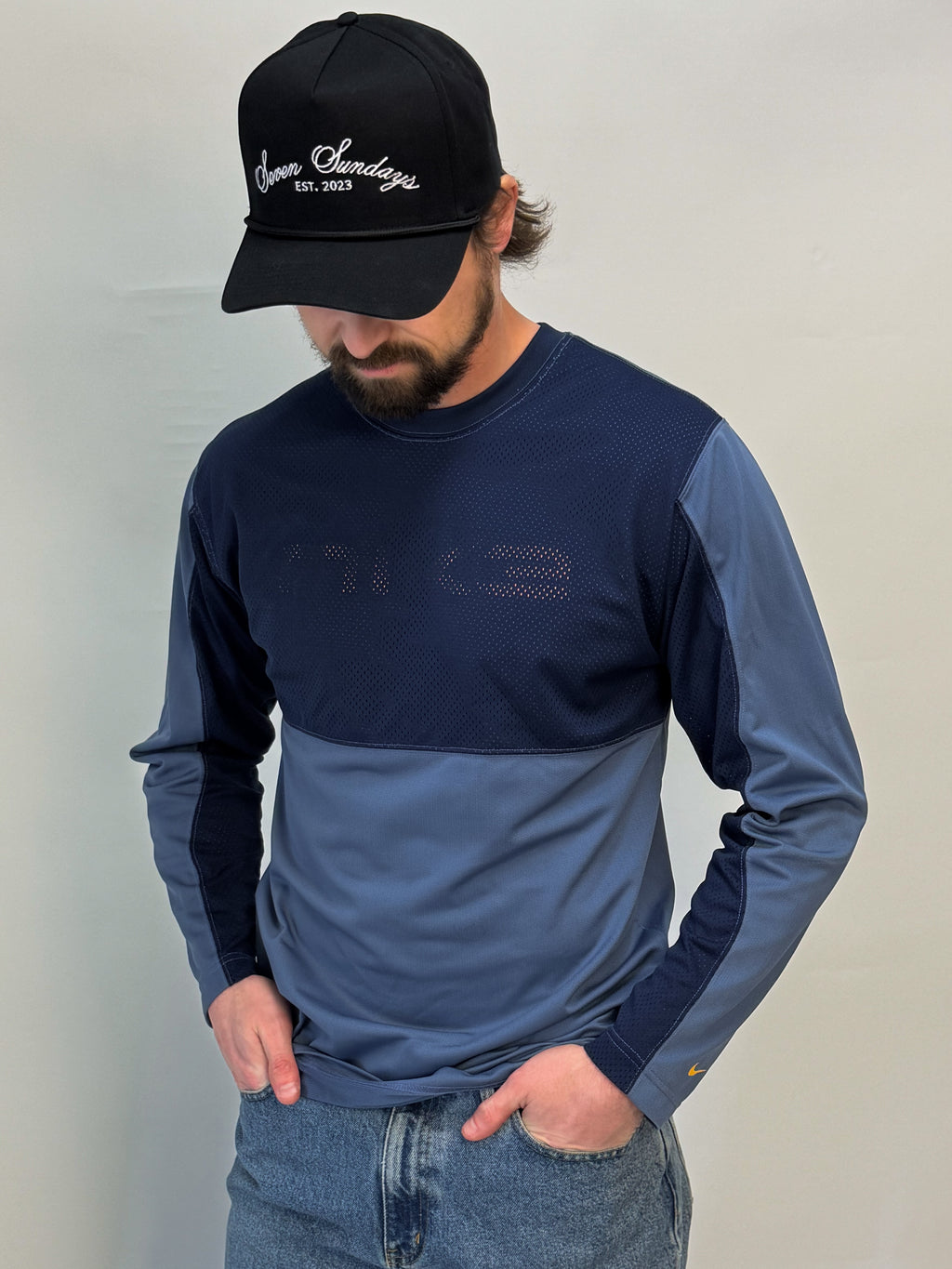 1A-170-CH Blue Mesh Nike Longsleeve