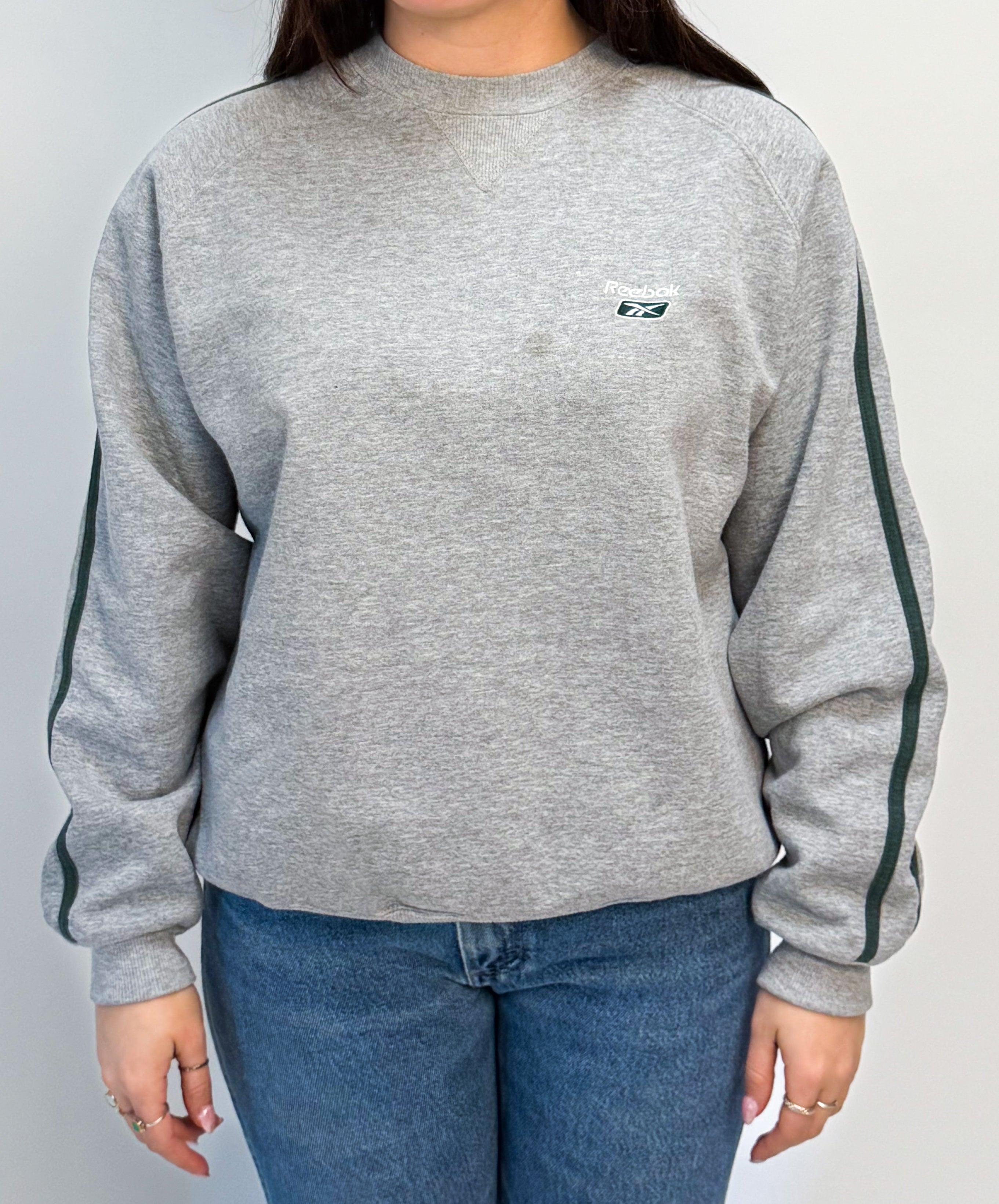 1A-93-CH Grey Reebok Crewneck