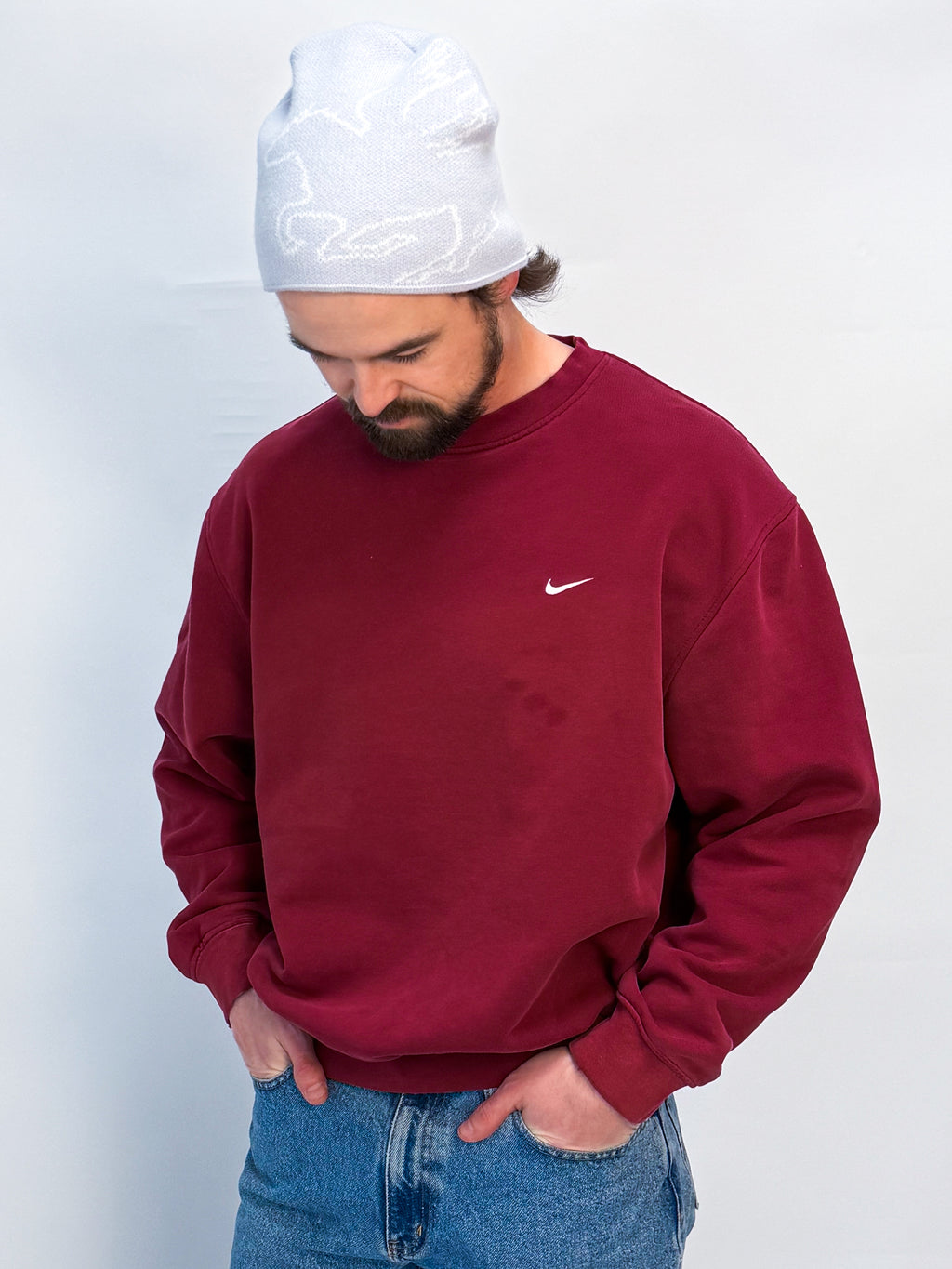1A-70-CH Maroon Nike Crewneck