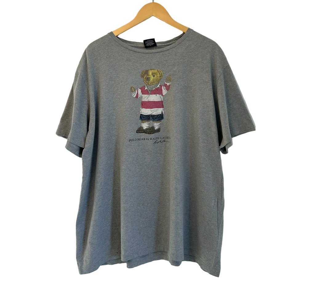 1A-194-CH Rugby RL Polo Bear Grey Tee