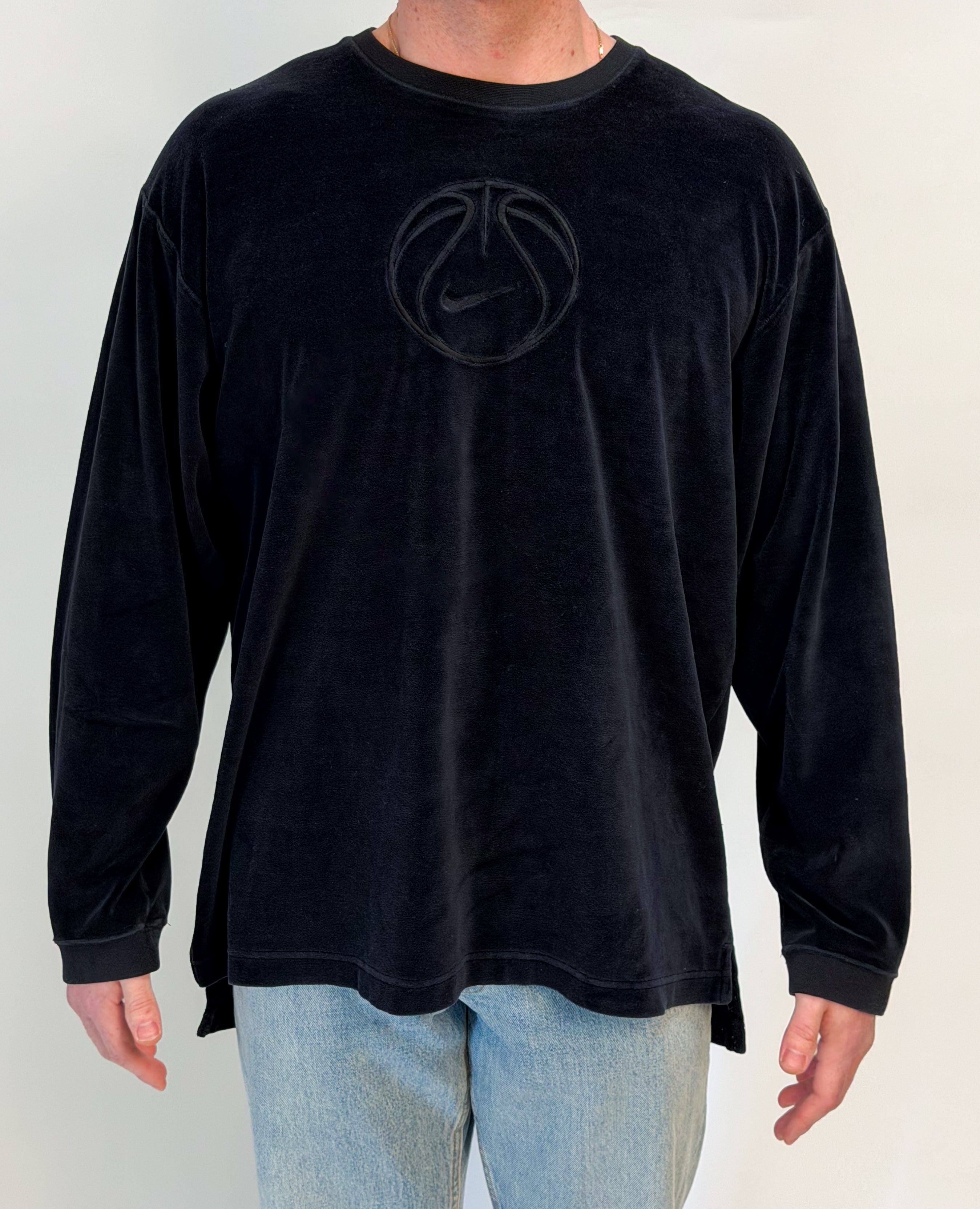 1A-143-CH Black Nike Fleece Sweatshirt