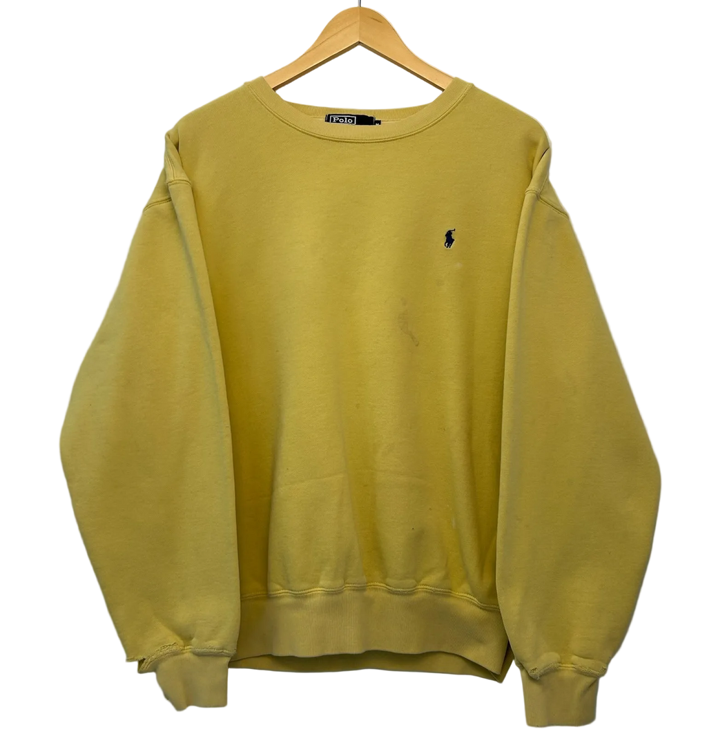 1A-74-CH Yellow Polo Crewneck