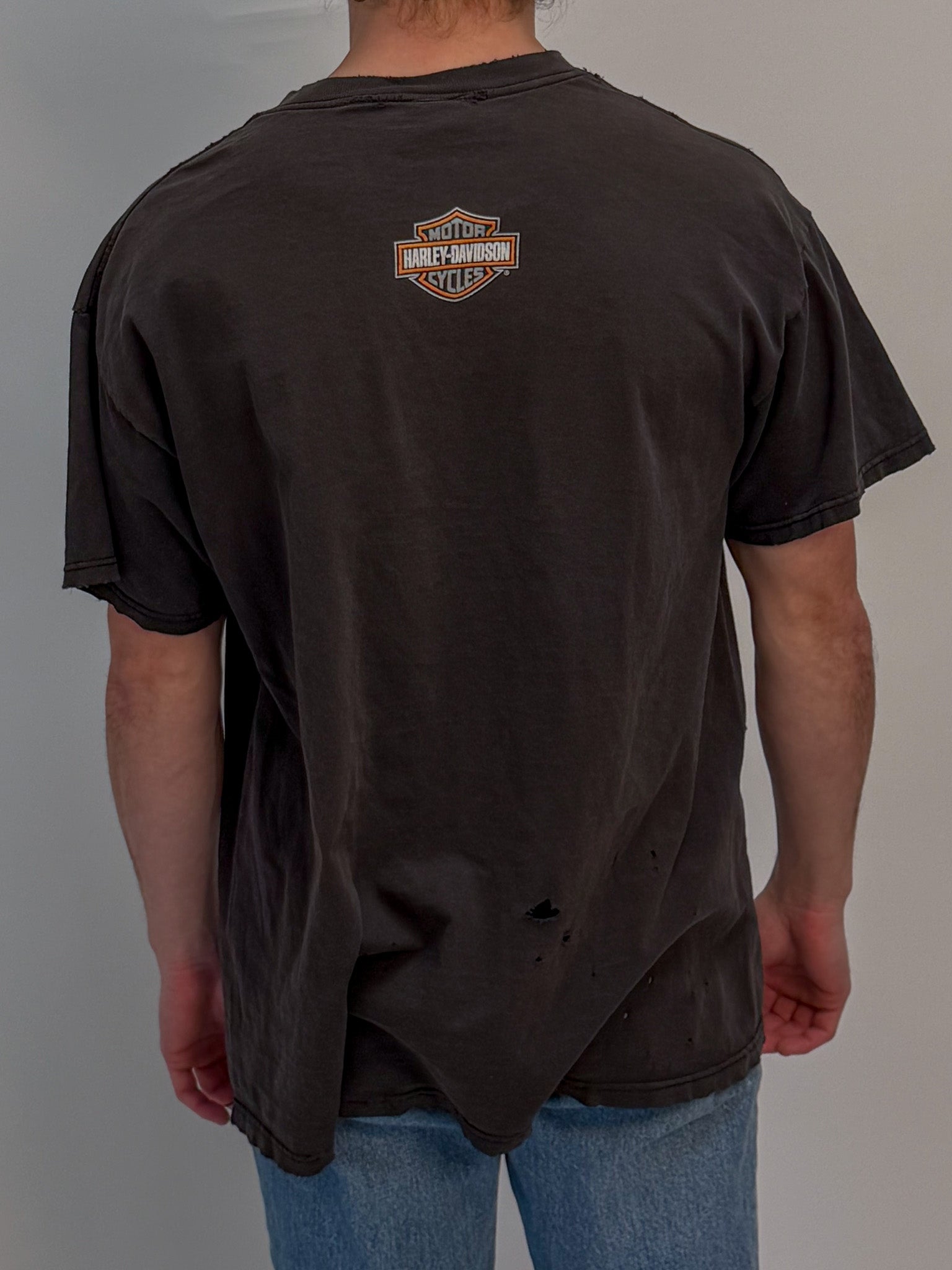 1A-37-CH Brown Genuine Harley Tee