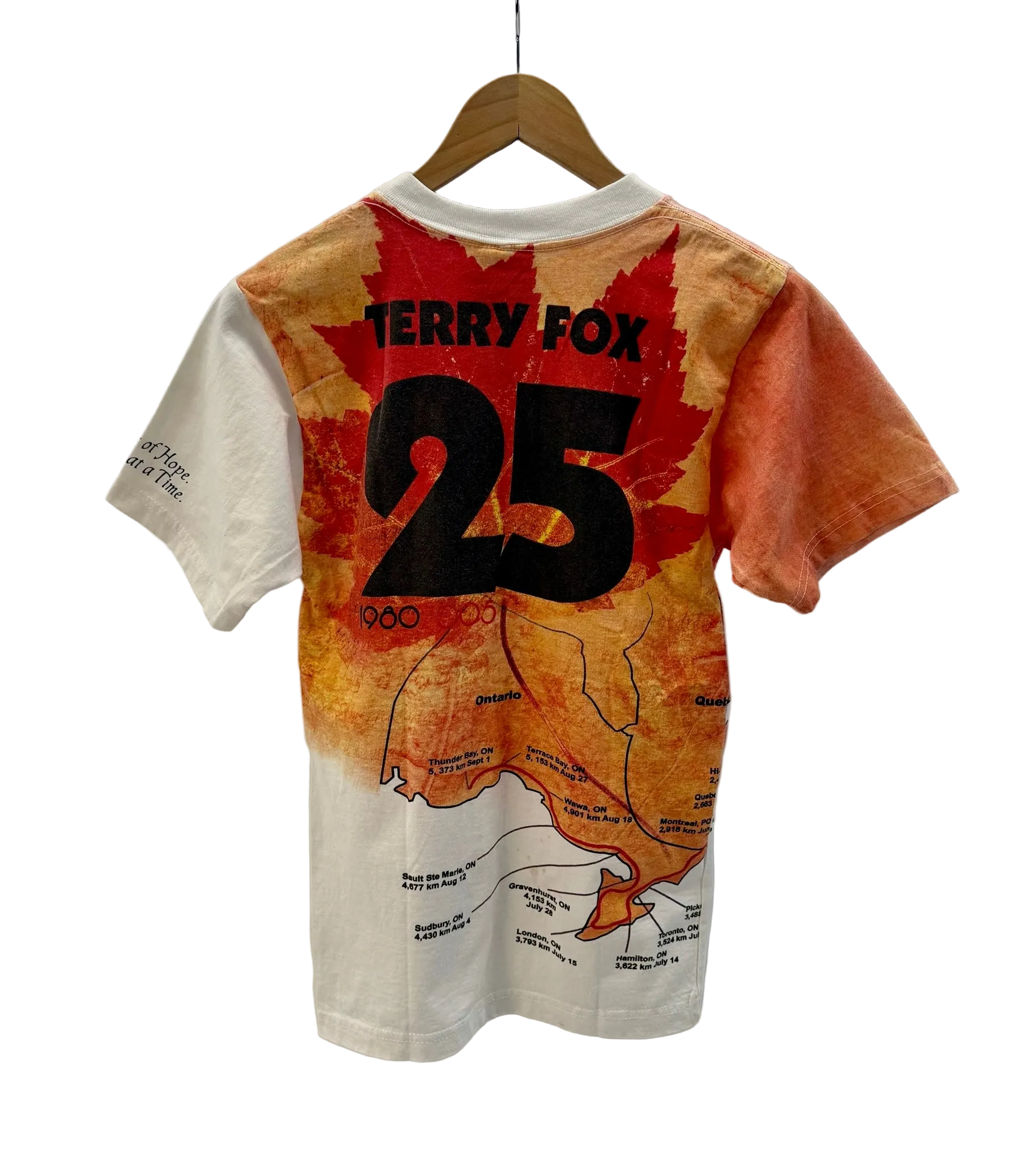 11-568-CH White Terry Fox Graphic T