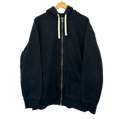 1A-136-CH Navy Polo Zip Up Sweater