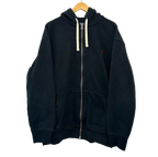 1A-136-CH Navy Polo Zip Up Sweater