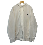 1A-139-CH White Polo Zip Up Sweater