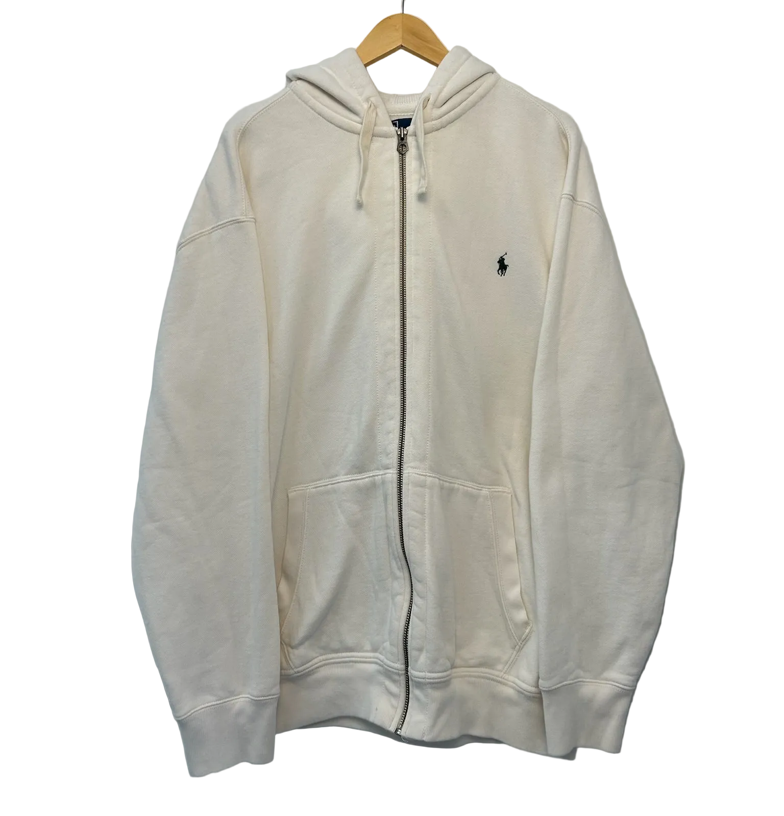 1A-139-CH White Polo Zip Up Sweater