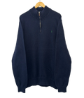 1A-107-CH Navy Polo Quarter Zip