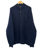 1A-107-CH Navy Polo Quarter Zip