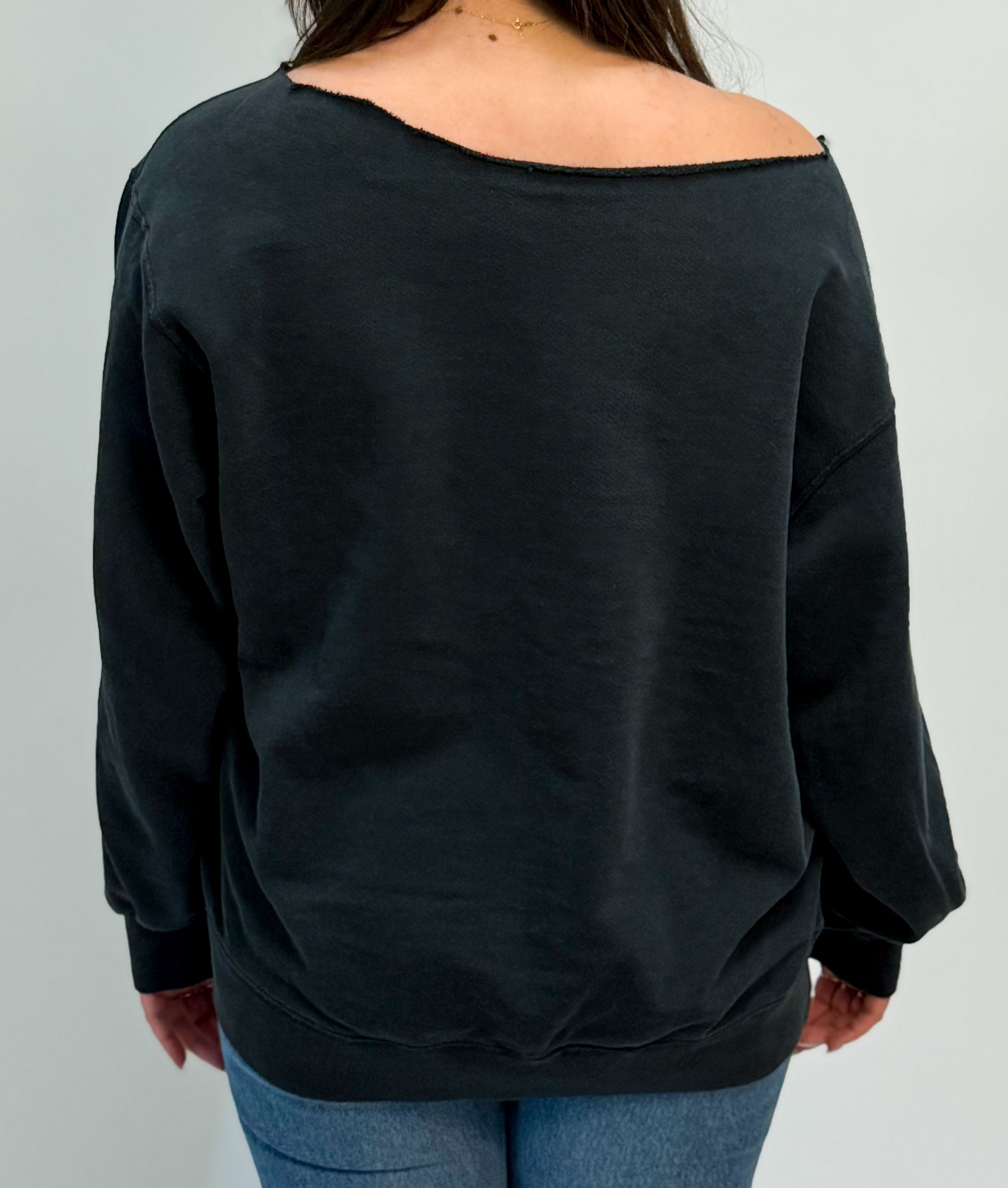 1A-94-CH Washed Black Nike Crewneck