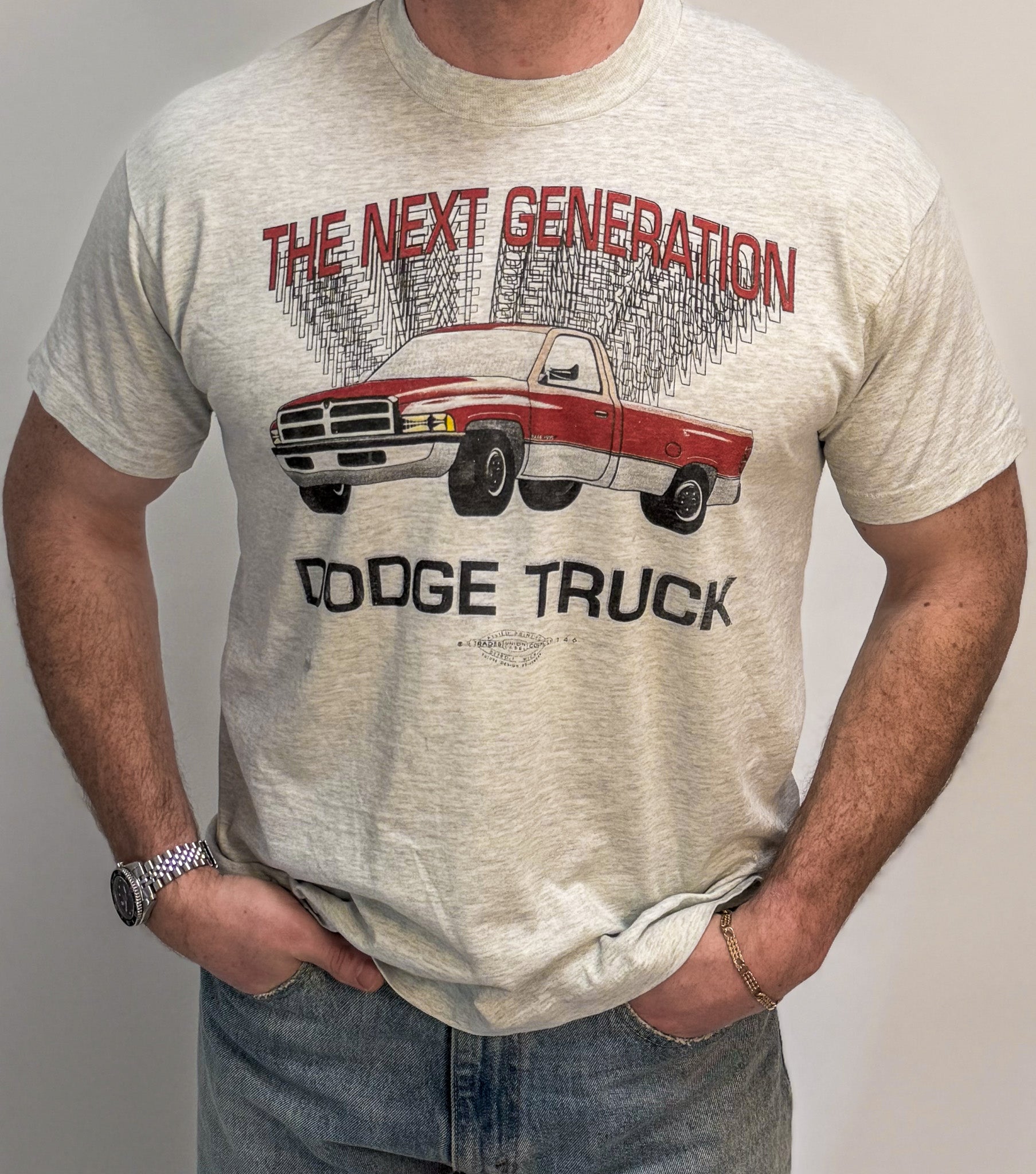 1A-17-CH Grey Next Gen Dodge Tee